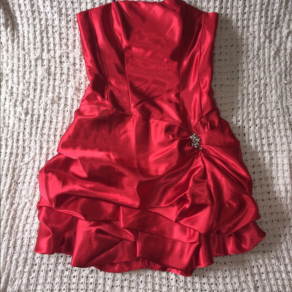 Red formal dress